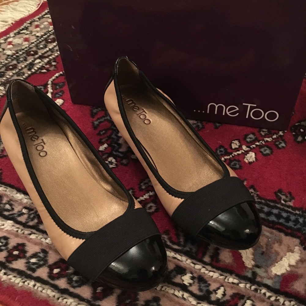 ...me Too Cream Nappa Leather Heels (Size 6M)